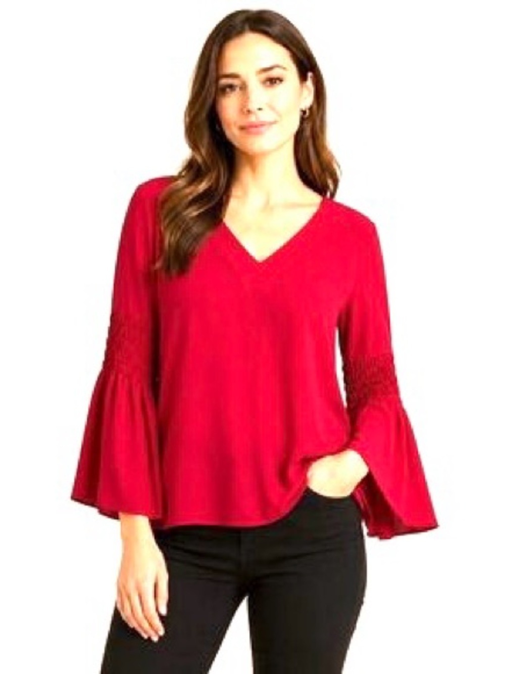 Michael Kors Pink V-neck Blouse Size Small